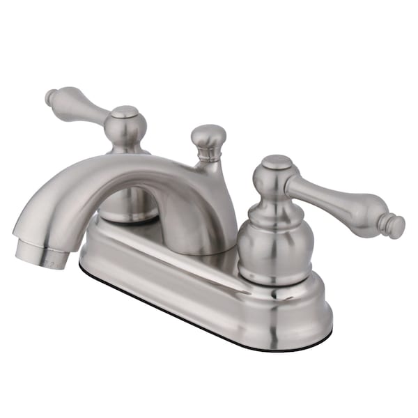 4" Centerset Bathroom Faucet, Brushed Nickel